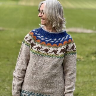 Strickanleitung Australien Fanpullover